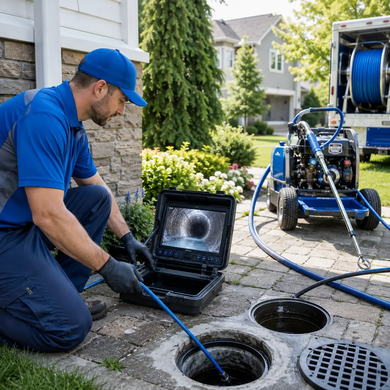 Outdoor drain cleaning professionals serving Newport, VA